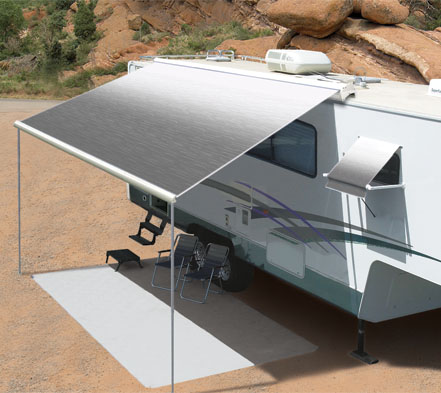 Freedom Roof Mount Awning with Silver Shale Fade Fabric