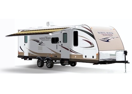 Latitude RV Camper with awning