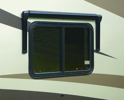 66 CAREFREE WH0554F4FW White 5.5 Simply Shade RV Window Awning 