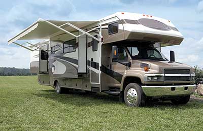 RV awnings Eclipse XL on Class C