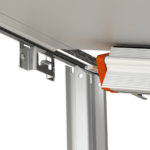 Anti Flap Rail Bracket White