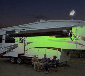 Universal Color with White LED Add-On Awning Light Kit-White with Remote