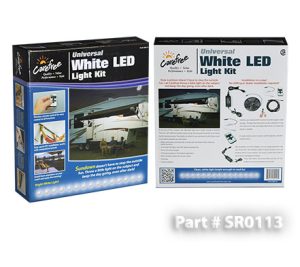 Universal White LED Add-On Awning Light Kit-White with Remote