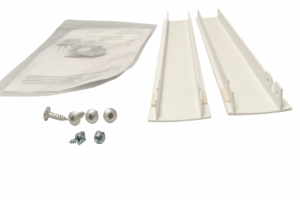 Fascia w/ external stop pin, White